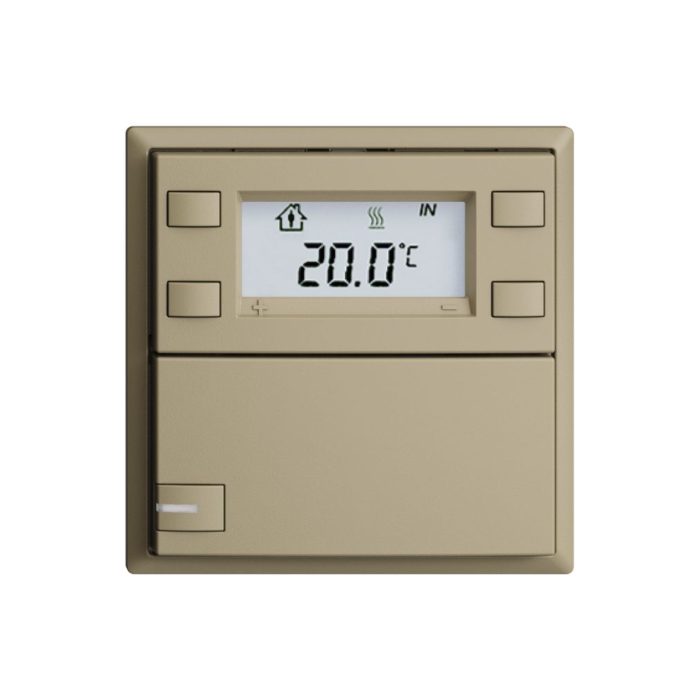 Poussoir RTH ENC KNX 1× EDIZIOdue F sand, avec LED RGB