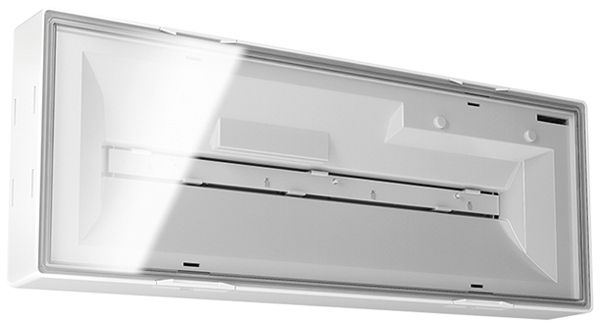 Lampada di emergenza ESYLUX ELX EL LED 3h/8h IP54 3W 388×148×46mm bianco