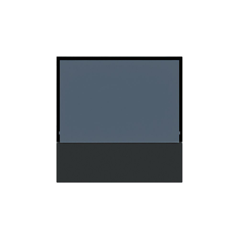 Placca frontale KNX Hager kallysto per termostato nero