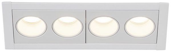 EB-LED-Deckenleuchte SLV MILANDOS 4, 8W 640lm 2700K 45° Aluminium weiss