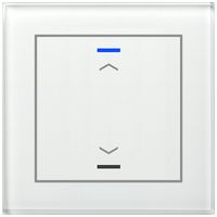 UP-Taster KNX RGBW MDT BE-GTL10W.A1 1T/2B Glas weiss "Jalousie"