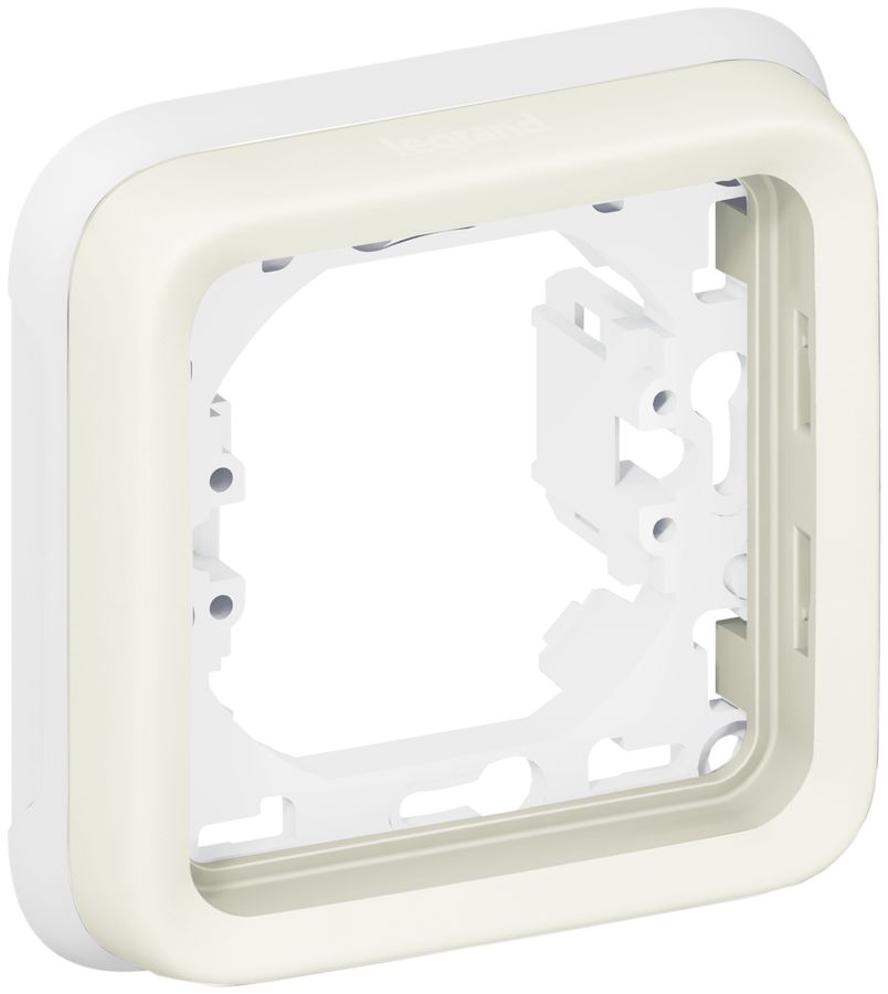 UP-Montageplatte PLEXO 1×1 weiss