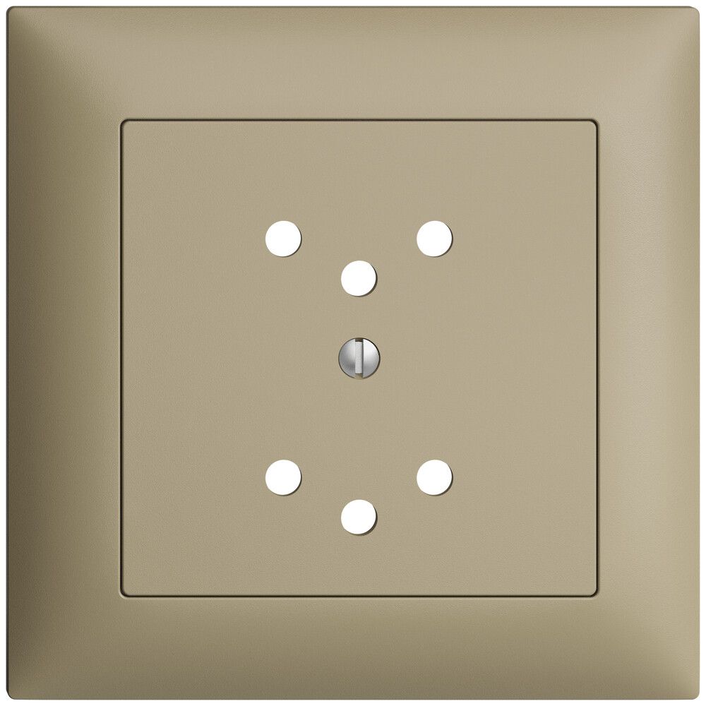 Frontset EDIZIOdue sand 88×88mm 2×T12 mit Shutter