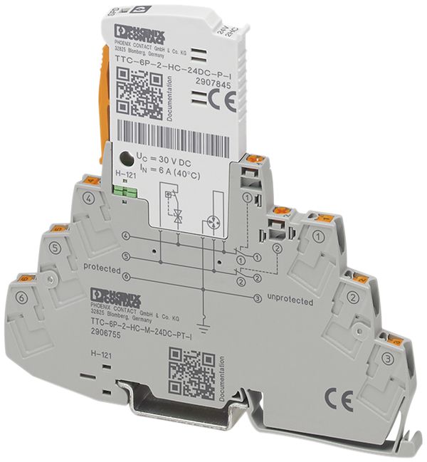 Überspannungsschutz Phoenix Contact TTC-6P-2-HC-M-24DC-PT-I