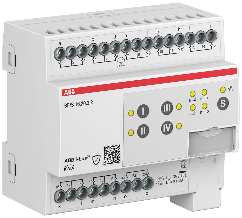 REG-Binäreingang KNX ABB BE/S16.20.3.2 16-Kanal Kontaktabfrage