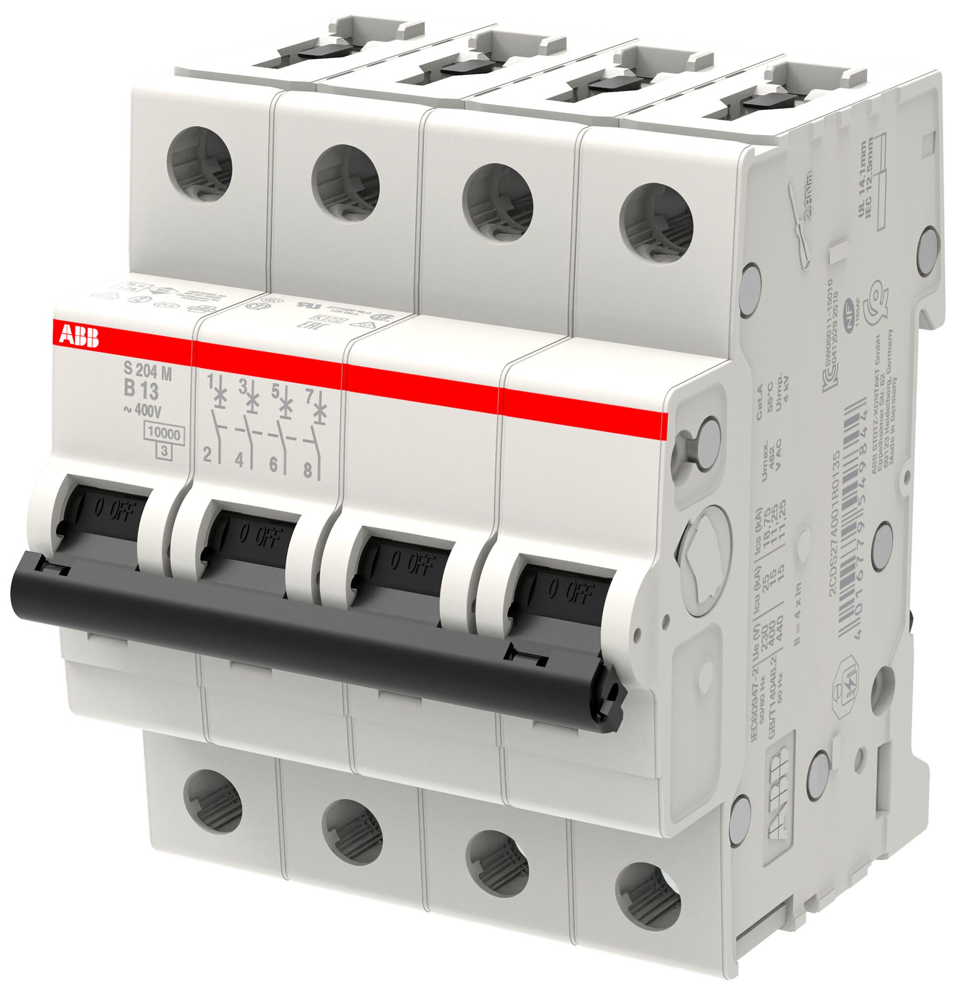 Disgiuntore SMISSLINE TP, 3LN, B, 6A, 40kA