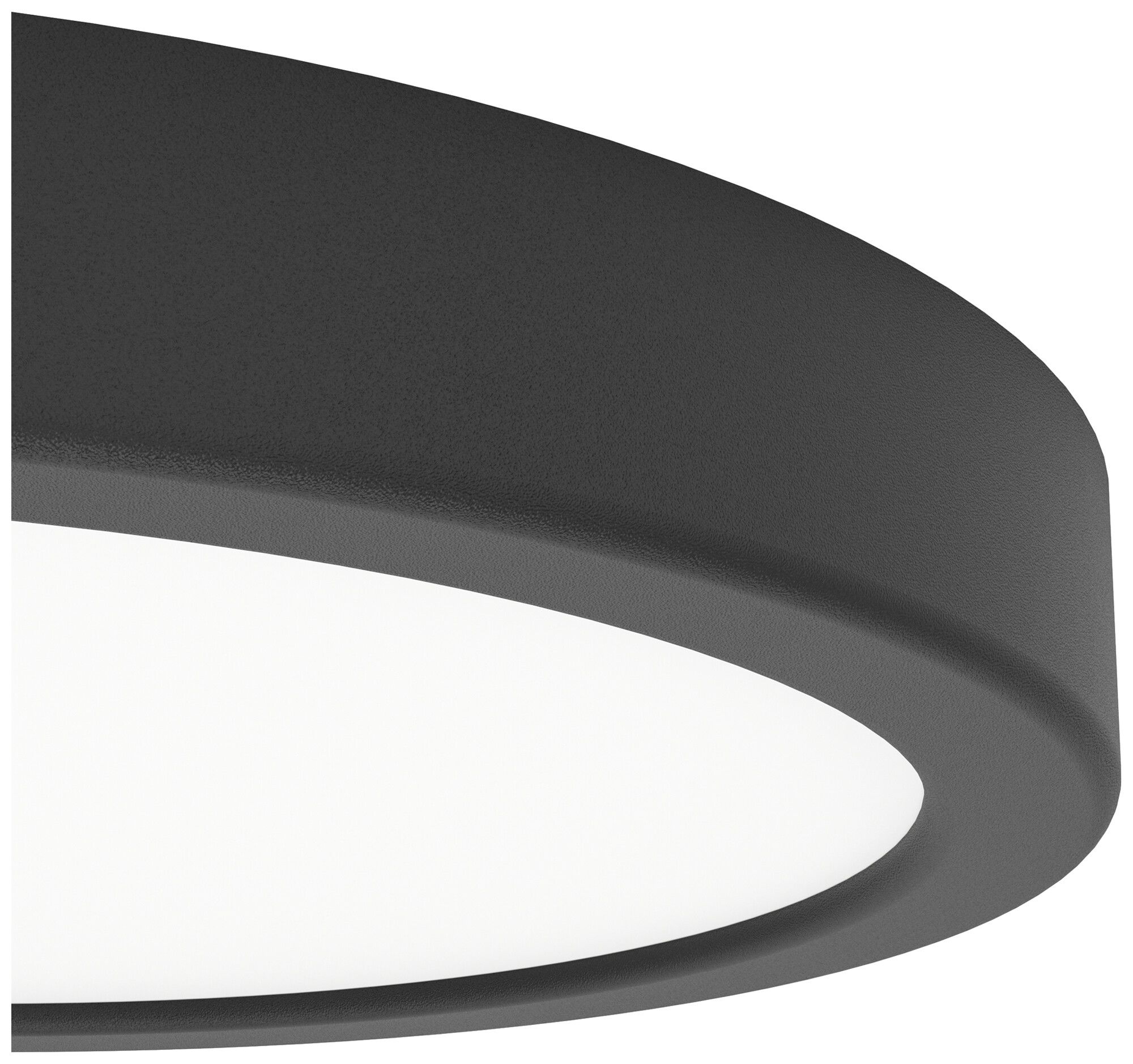 LED-Deckenleuchte Eglo FUEVA 14W 0…1400lm 2700…6500K IP44 DIM Ø211×25mm schwarz