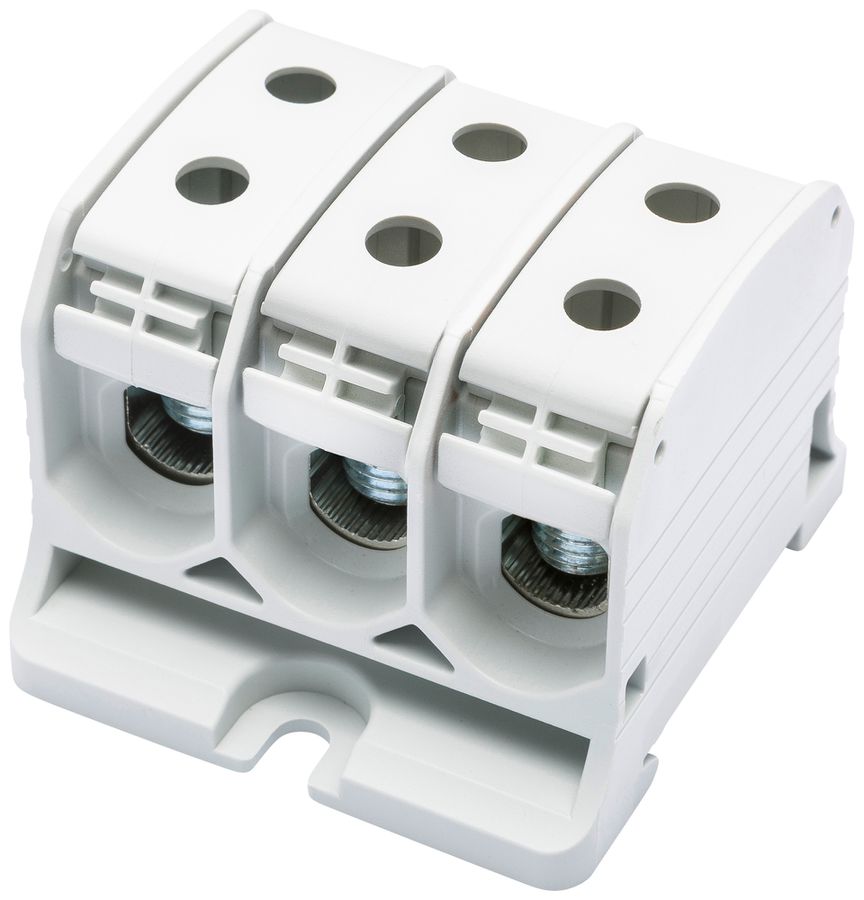 Bloc de distribution Bals RKA 50 1P 150A 3×entrée 3×sortie 4…50mm² gris