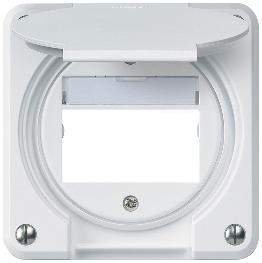 UP-Montageset robusto IP55 flach weiss für Multimedia-Modul