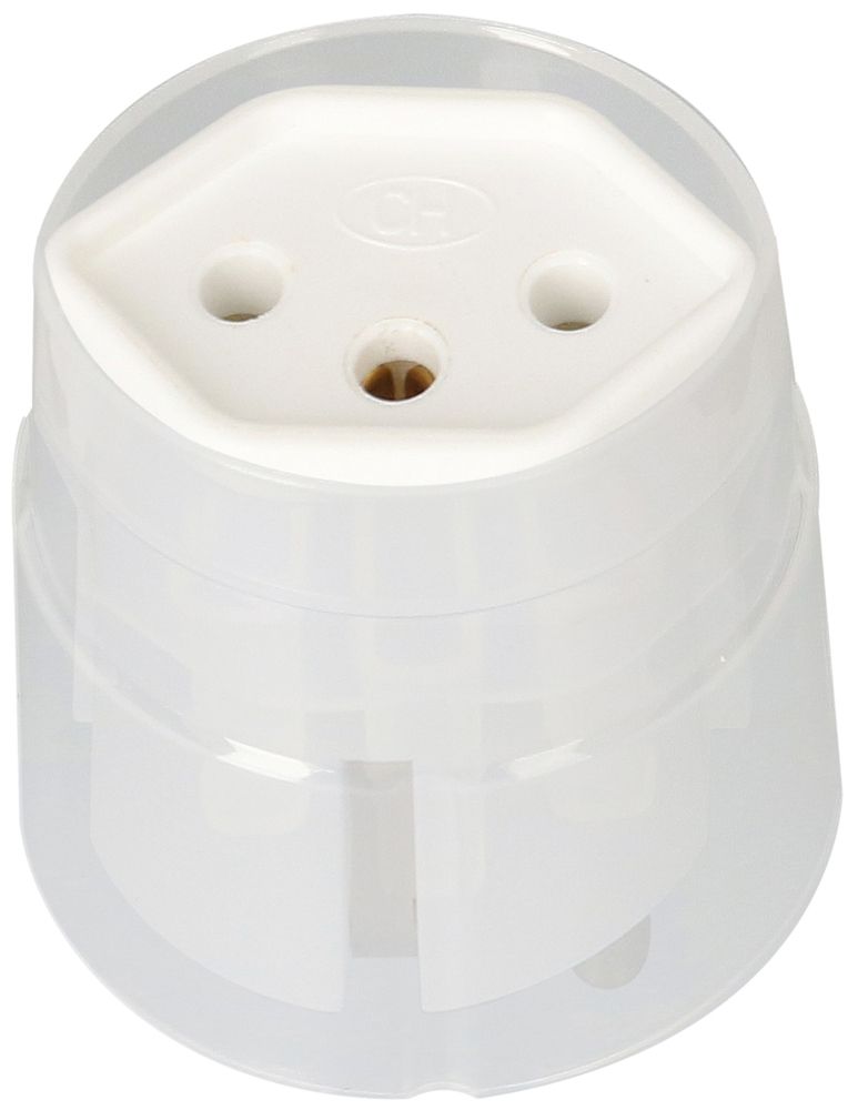 Fixadapter MAX HAURI Shuko/T13 3L 250V 10A 2300W weiss