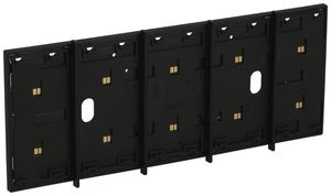 BUS-Rahmen Living Now MyHOME 4+1 Module Montage auf 4-moduligen Dose schwarz