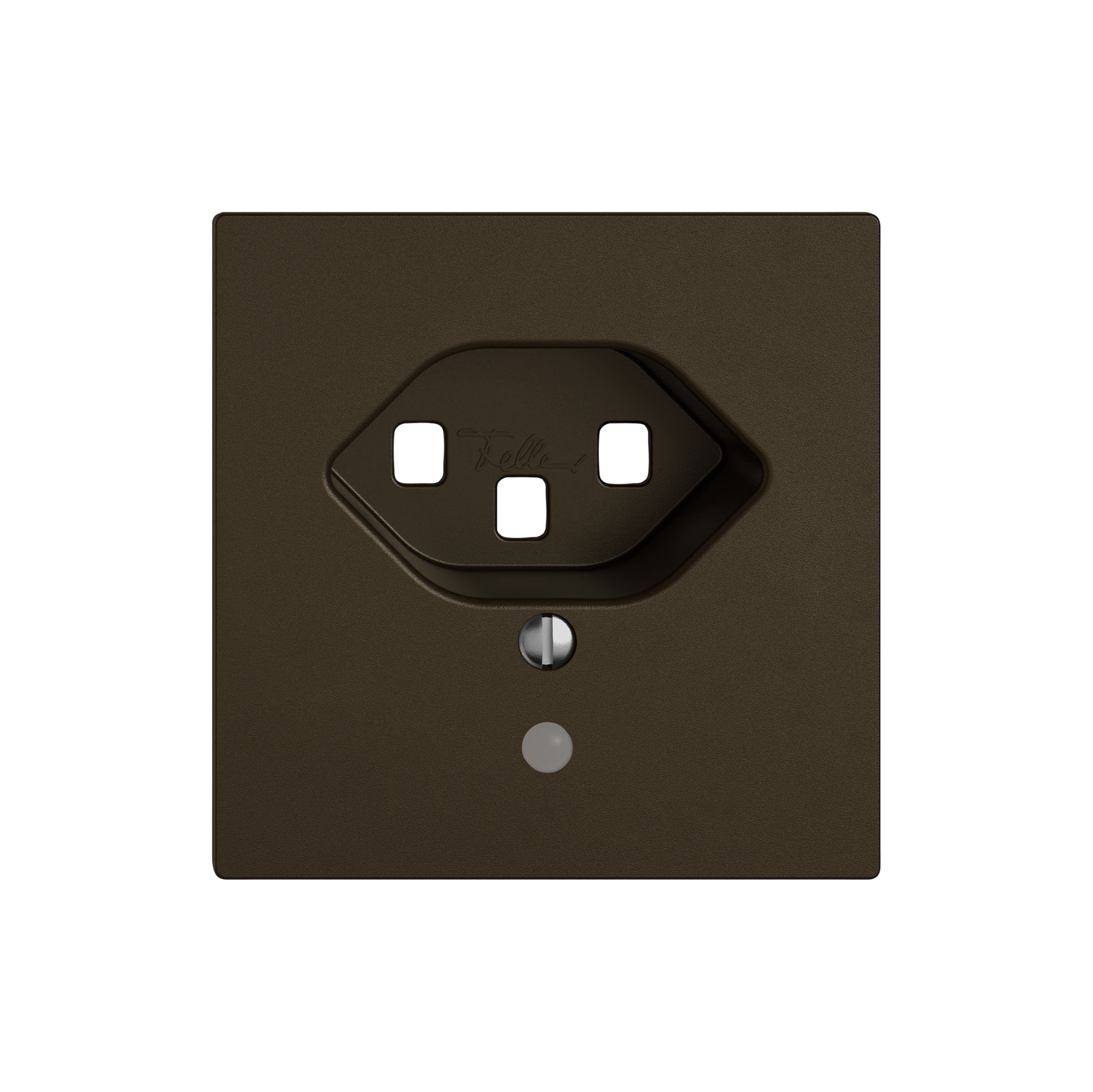 Montageset EDIZIO.liv SNAPFIX® für Steckdose T23 mit Frontlinse br