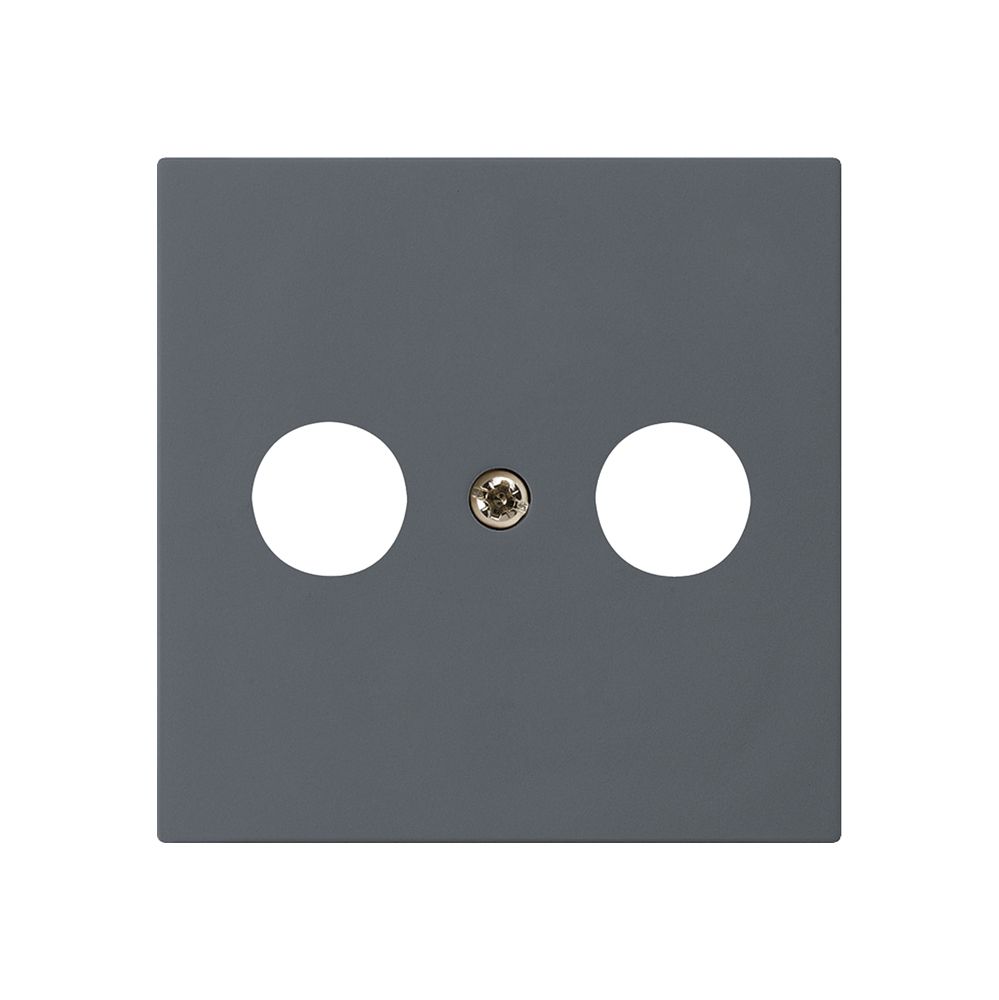 Frontplatte kallysto 60×60mm anthrazit für R/TV