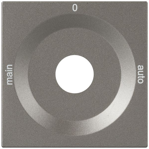 Frontplatte für Drehschalter magnesium MAIN-0-AUTO