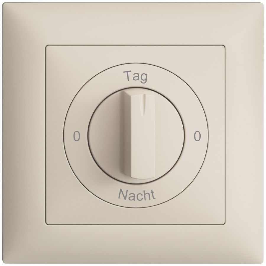 Kit front. 0-Tag-0-Nacht EDIZIOdue crema 88×88mm per interr.rot