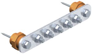 Potentialausgleichschiene Bettermann 5×M10 Cu