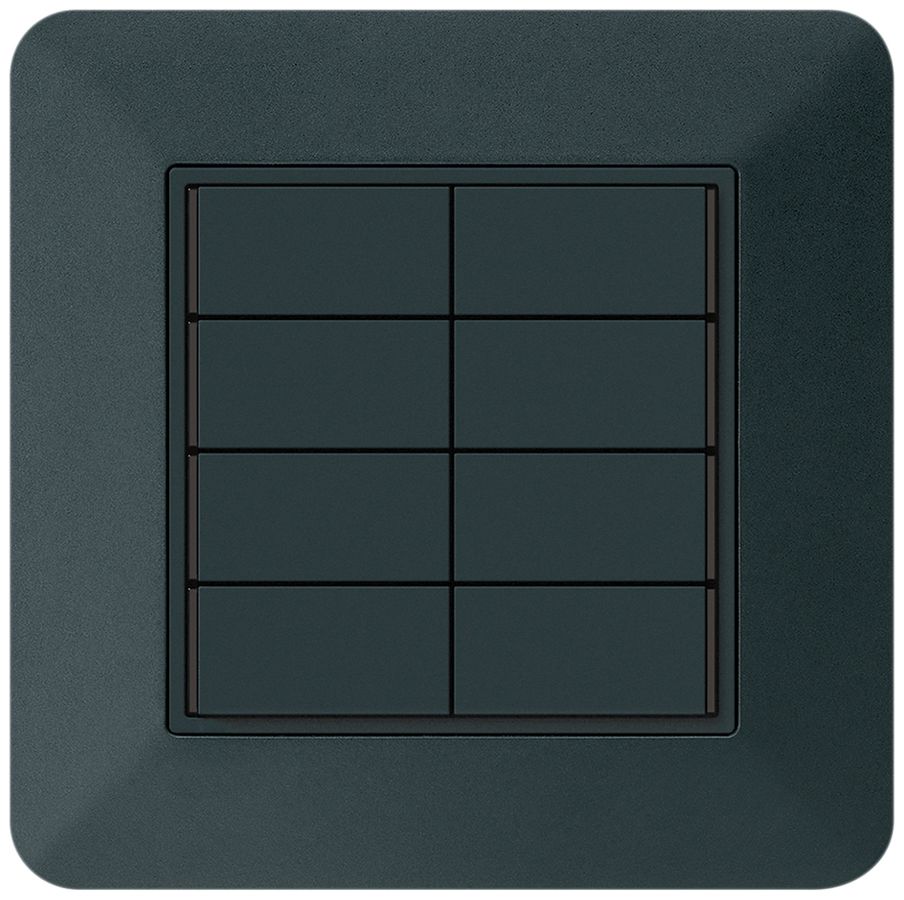 Poussoir KNX ENC KTR 8×touches 8×points actionnables LED noir