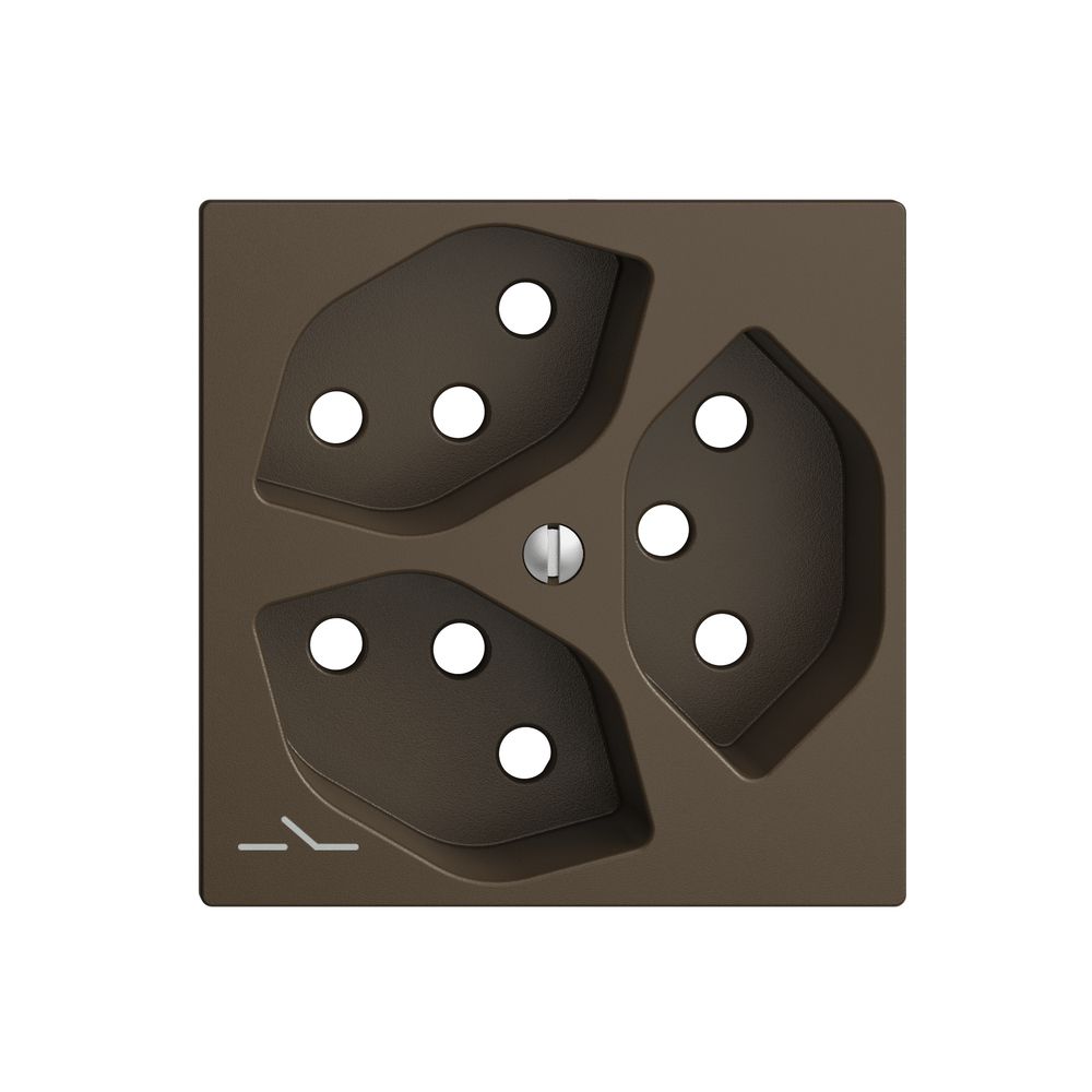 Plaque frontale 3×T13,S EDIZIOdue coffee