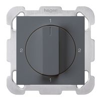 Interruttore rotativo INC kallysto 3/1L antracite con manopola