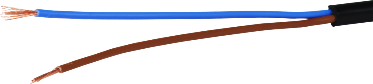 Kabel Td 2×0.75mm² LN schwarz Eca