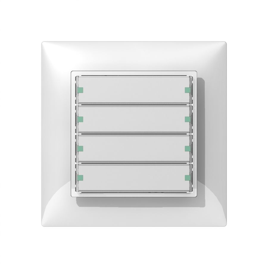 UP-Tastsensor ABB SIDUS KNX Typ-B 4/8, weiss glänzend