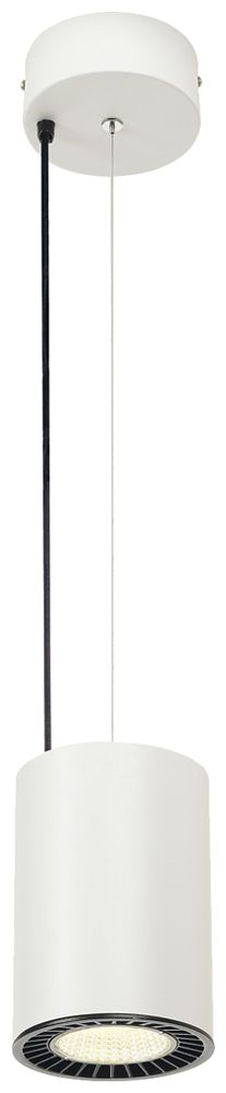 LED-Pendelleuchte SLV SUPROS 36W 3520lm 4000K 60° Ø127×185mm weiss