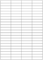 Beschriftungsbogen A4 Dätwyler für Keystone, 88 Etiketten 47×12mm