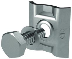Klemmplatte Flury FE 85 Inox A4, Ø 6…8mm, für 2 Leiter