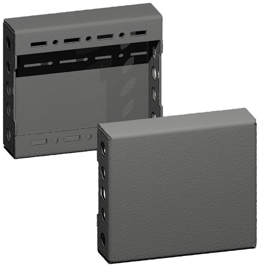 Cache-socle Rittal VX 8660.030 300×100×29mm kit latéral acier noir