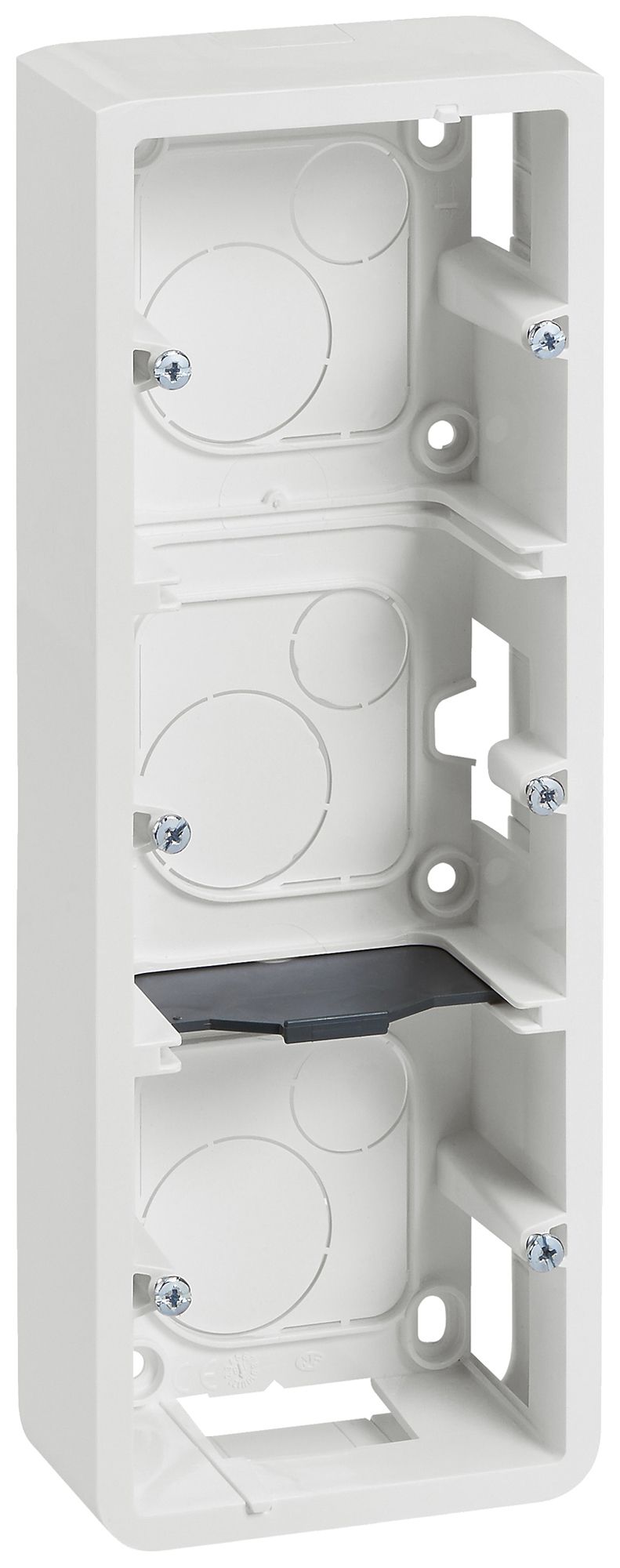 AP-Gehäuse MOS 3×2×2 Module weiss Tiefe=40mm