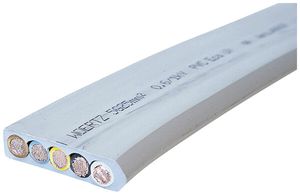 Flachkabel Woertz 5×25mm² PVC grau UV Eca