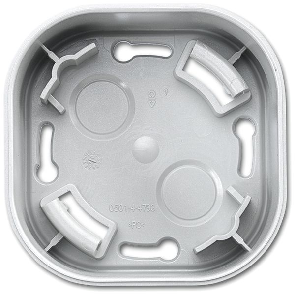 AP-Gehäuse ABB für Präsenzmelder Busch Mini KNX, alusilber