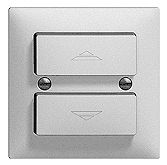 Kit frontal EDIZIOdue blanc 60×60mm bouton double