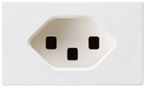 EB-Steckdose FLF Hager Typ 23 weiss mit Steckklemmen