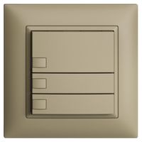 Pulsante KNX RGB INC EDUE FMI, 250mW, s.LED, 3×pulsante, com.1×tasto, sa