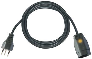 Verlängerungskabel Brennenstuhl PVC 10A 230V 3×1mm² T12/T13 m.Licht 3m sz