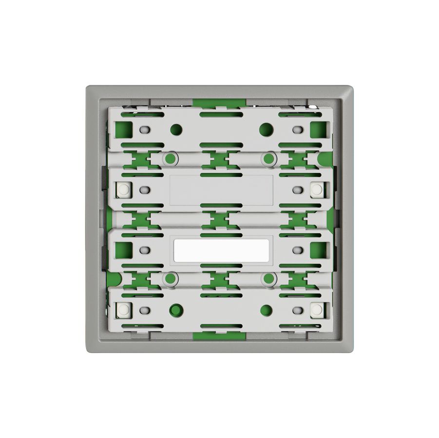 Piastra frontale EDIZIO.liv SNAPFIX® per pulsante UNI 3903-1 senza LED grc