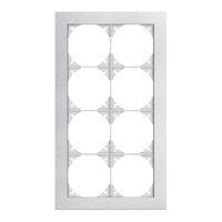 Abdeckrahmen EDIZIOdue prestige 4×2 aluminium