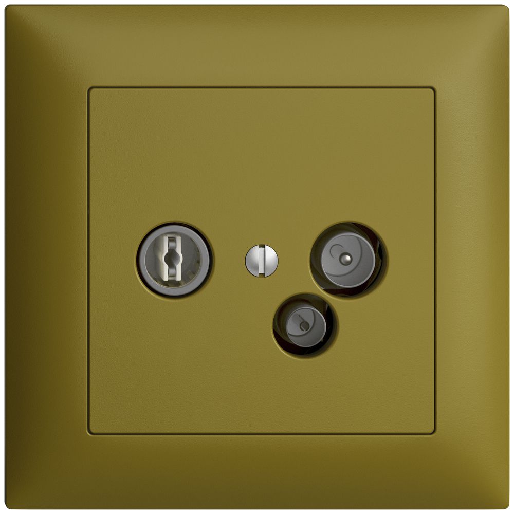 UP-Antennendose TV-R-Daten DD11 5…65MHz EDIZIOdue olive