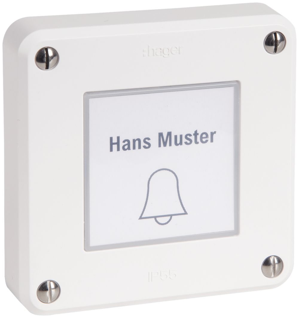 RF-Wandsender Omnio m.Taster robusto Nass 1-Kanal ohne Batterie