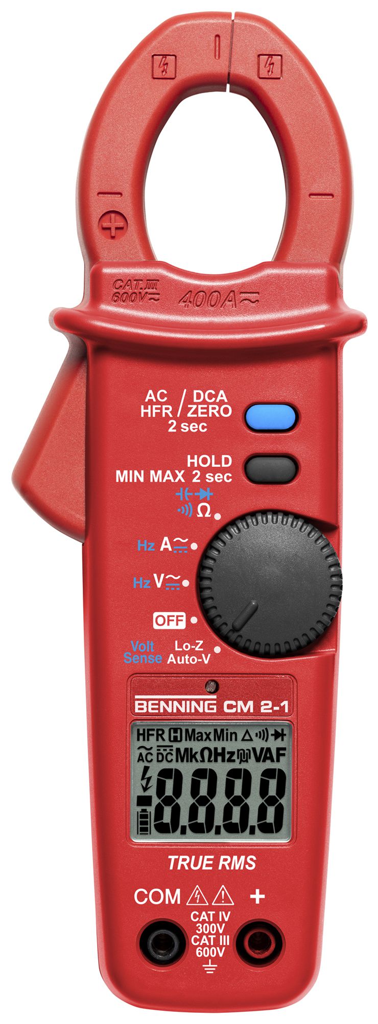 Stromzange Benning CM 2-1 600VUC 400A 40MΩ Cat IV 300V