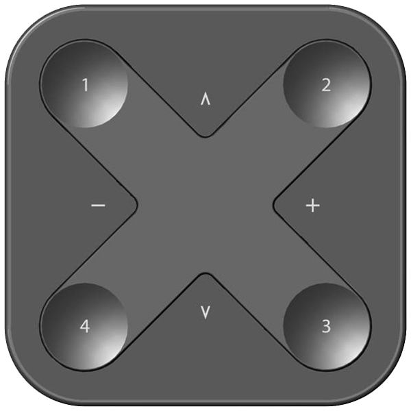 Émetteur mural RF AP Xpress YMOCA-WWSB-LR, à piles, Casambi, noir