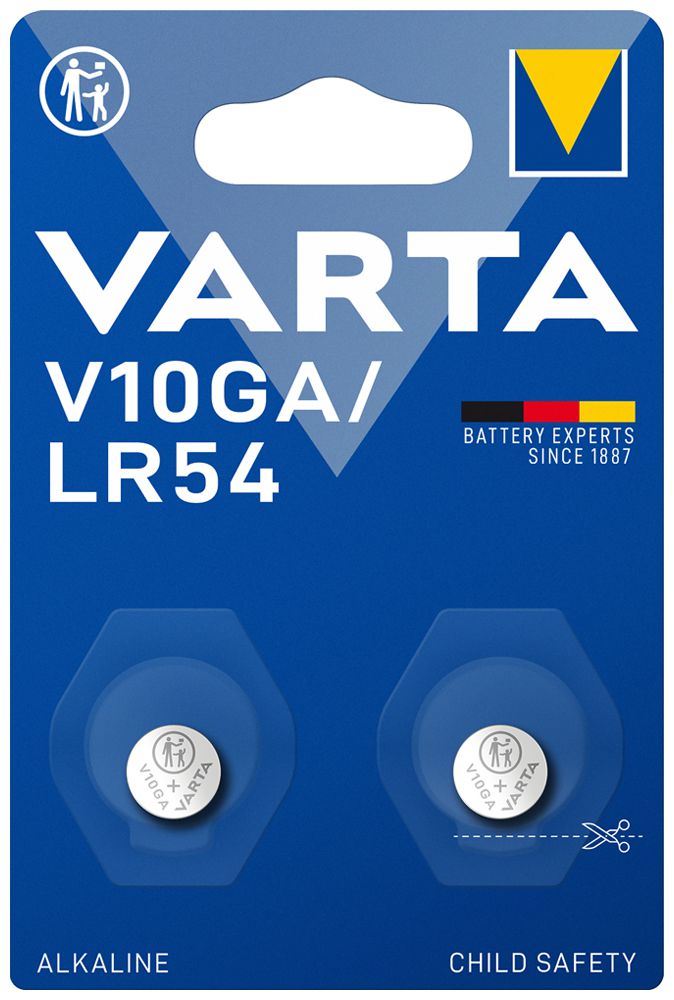 Knopfzelle Alkali VARTA Electronics V10GA/LR54 1.5V Blister à 2 Stück
