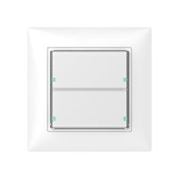 Pulsante INC SIDUS 2/4 con LED bianco lucido