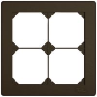 UP-Kopfzeile EDIZIO.liv SNAPFIX® 2×2 für frei wählbare Kombinationen braun