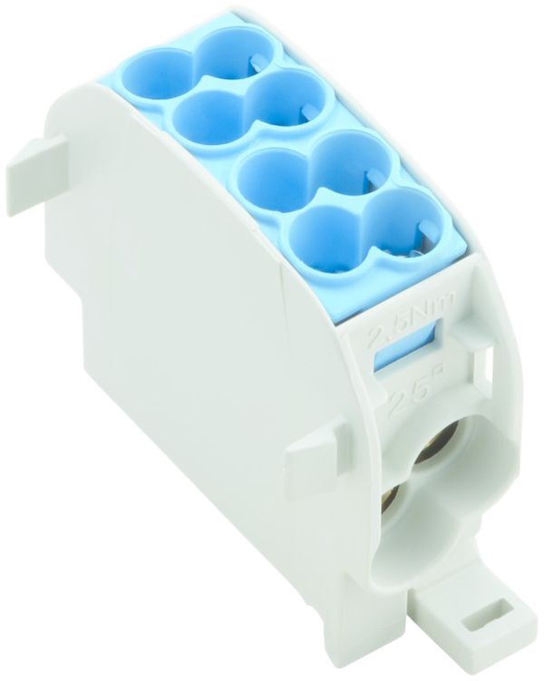 Bloc de distribution WM WPD 101 1P 152A 2×entr 2×sort 1.5…25mm² 1.5…16mm²