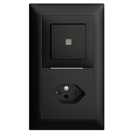 Combinaison ENC Edue 2×1 Interr. pouss. lum. 3/1L + T13 no