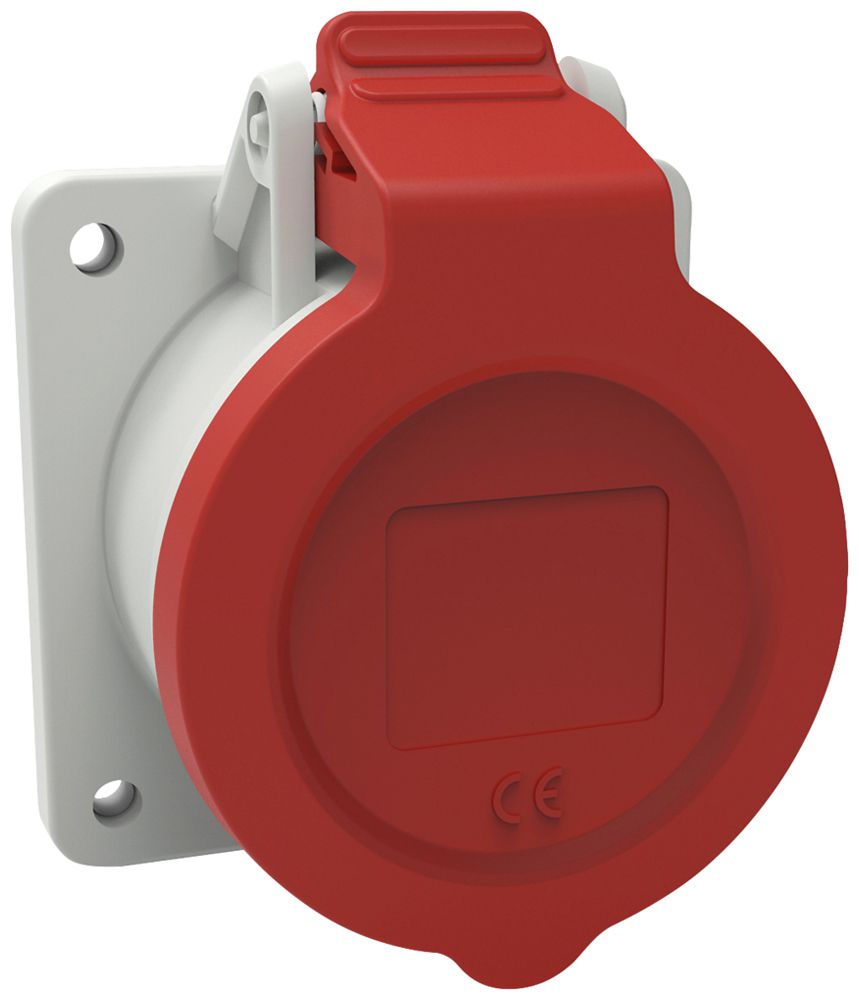 EB-Steckdose CEE Bals INNOLINQ 5P 32A 400V rot 6h IP54 schraublos 75×75mm