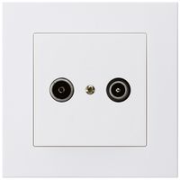 UP-Antennendose kallysto.pro R/TV 14dB Durchgangsdose weiss