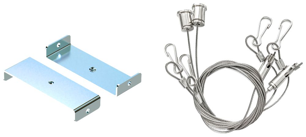 Seilabhängung-Set SLV BATTEN FLAT P 2000mm Edelstahl